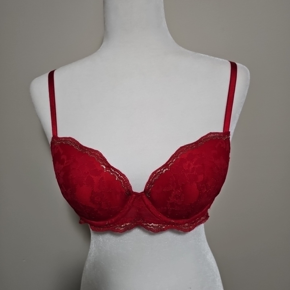 Victoria's Secret Crimson Lace Underwire Bra - Picture 1 of 8